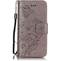 Ekakashop Funda iPhone 5C- Apple iPhone 5C Funda de PU Leather Cuero con Función Soporte y Ranuras la Tarjeta de Débito…